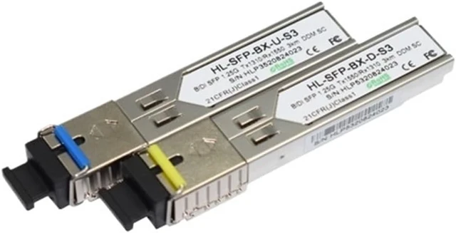 Alt view image 3 of 6 - 5Pairs SFP 1.25Gb BiDi 1310/1550nm 3KM DDM SC Connector Transceiver