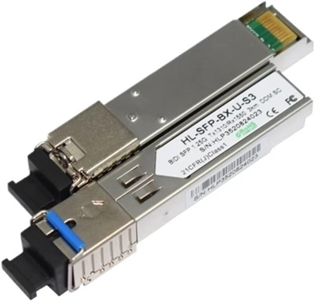 Alt view image 4 of 6 - 5Pairs SFP 1.25Gb BiDi 1310/1550nm 3KM DDM SC Connector Transceiver