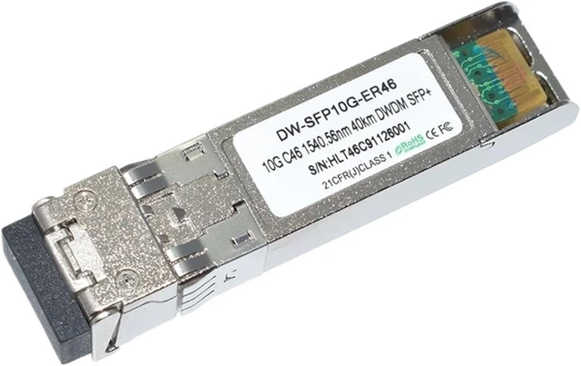Alt view image 4 of 6 - Compatible 40KM ER DWDM SFP+ 10G DWDM C41-C50 40KM Optical Transceiver Optical (Color : C48 1538.98nm)