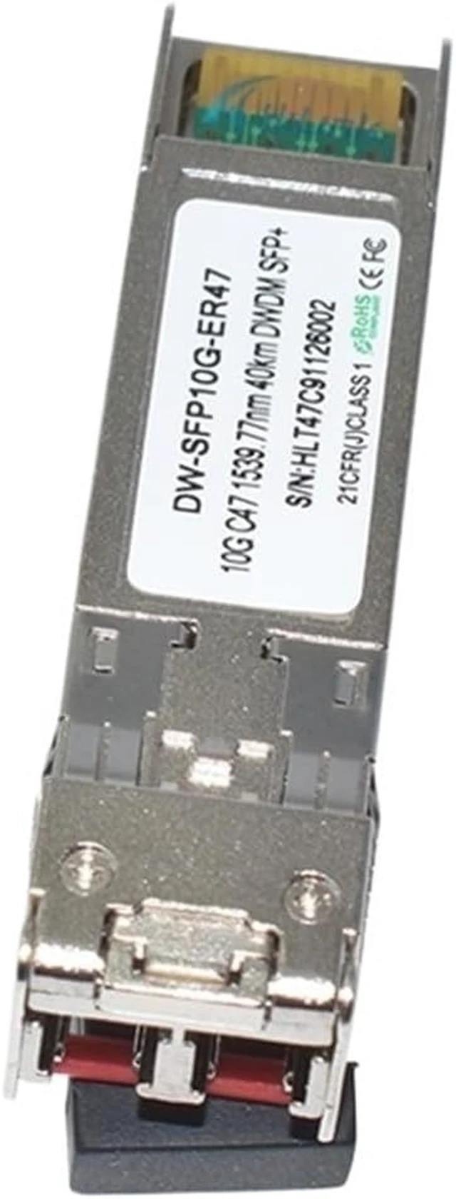 Alt view image 5 of 6 - Compatible 40KM ER DWDM SFP+ 10G DWDM C41-C50 40KM Optical Transceiver Optical (Color : C48 1538.98nm)