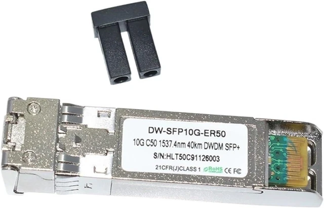 Alt view image 6 of 6 - Compatible 40KM ER DWDM SFP+ 10G DWDM C41-C50 40KM Optical Transceiver Optical (Color : C48 1538.98nm)