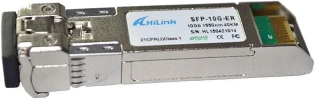 Alt view image 3 of 3 - 2 pcs a lot SFP-10G-ER Compatible Switch Singlemode 10G 1550nm 40km ER SFP+ ddm Transceiver