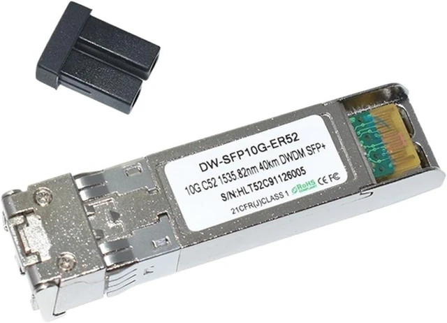 Alt view image 3 of 7 - SFP+ Ethernet DWDM 40KM ER C51-C55 SFP+ 10G DWDM 40KM Optical Transceiver Optical(C55 1533.47nm)