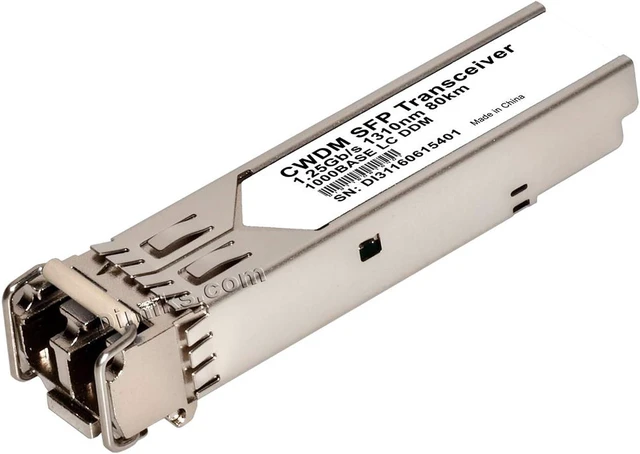 Main image of CWDM SFP 1G 80km 1310nm DDM (80 km, 1310 nm, 31 CH) transceiver Module.