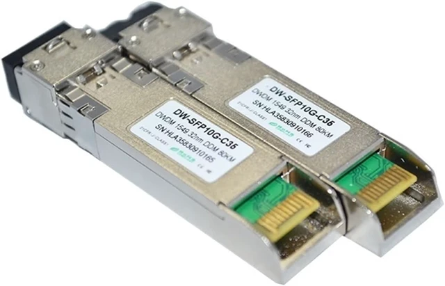 Alt view image 2 of 6 - 40KM ER DWDM SFP+ 10G DWDM C31-C40 40KM Optical Transceiver Optical(C39 1546.12nm)
