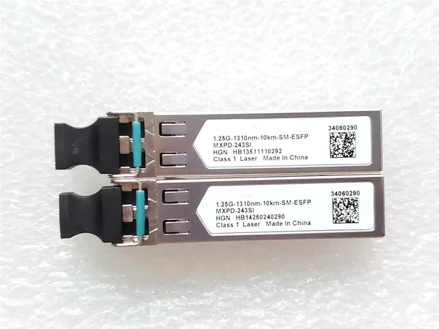 Alt view image 2 of 2 - 1pc 1.25G 10KM Fiber Switch 1.25G-1310NM-10KM-SM-ESFP 34060290 MXPD-243SI RTXM191-404 456501 1.25G Port Module