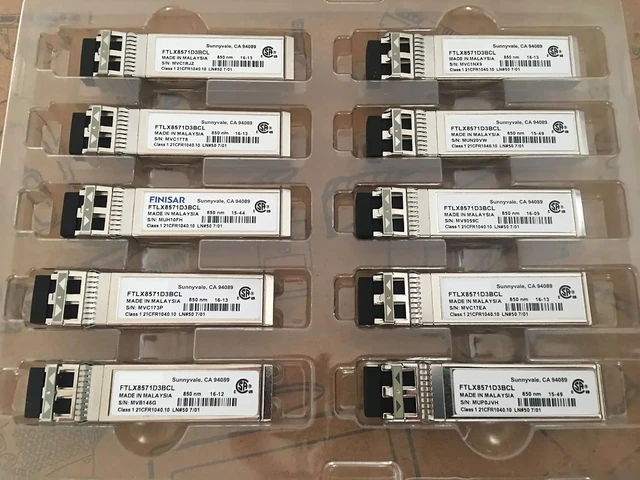 Alt view image 2 of 2 - 1PCS Module 10G SFP 850NM Optical Fiber FTLX8571D3BCL FTLX8571D3BNL-E5 FTLX8571D3BCL-EM FTLX8574D3BCL FTLX8574D3BNL-E5(FTLX8571D3BCL)