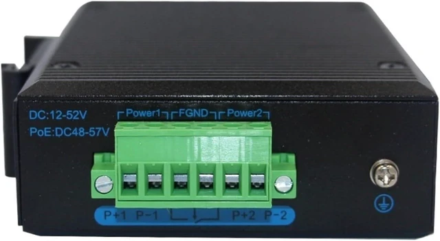 Alt view image 3 of 6 - 1PCS Gigabit Managed 2-Optical 4-Electrical Optical Fiber Switch SFP Port Rail-Type Ring Network Converter Protection(Full/Half Duplex Adaptive 1 Optical 4 Electrical)