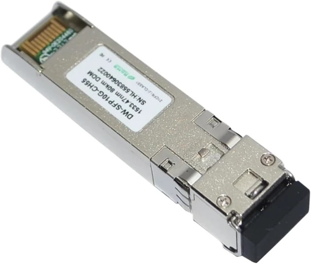 Alt view image 4 of 6 - 10G BASE DWDM 1533.47nm 80KM DWDM SFP+ Transceiver LC Connector 10G C55(1 pc)