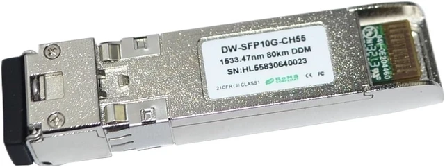 Alt view image 2 of 6 - 10G BASE DWDM 1533.47nm 80KM DWDM SFP+ Transceiver LC Connector 10G C55(1 pc)