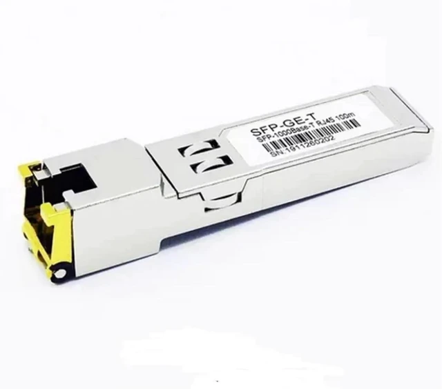Alt view image 2 of 5 - SFP Fiber Module Ethernet Port RJ45 Module 1000BASE-T Switch Connector Copper Compatible with Gigabit Ethernet(10PCs)