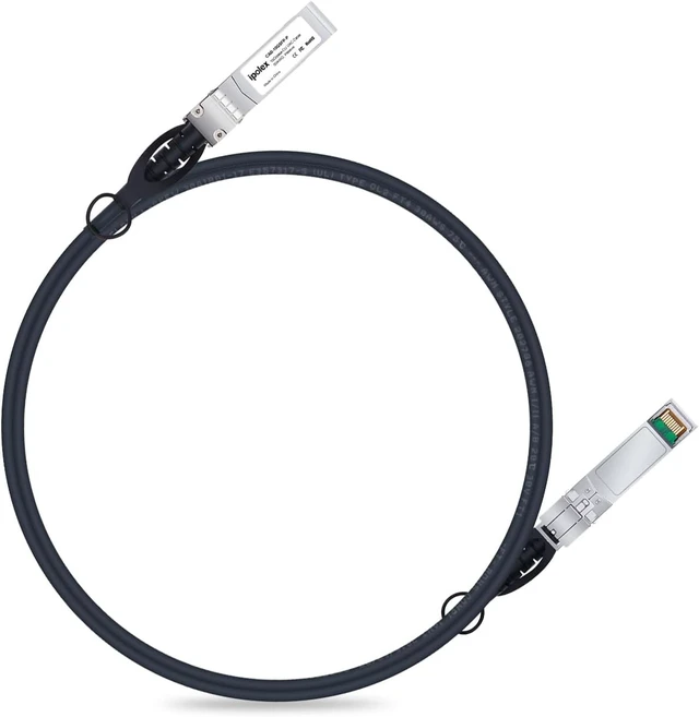 Alt view image 2 of 7 - ipolex 1 Pack 10G SFP+ Direct Attach Copper Passive Cable, 2m (6.56ft) and 2 Pack 10G SFP+ Twinax Cable, 2m (6.56ft)