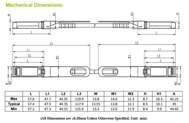 Alt view image 2 of 2 - 25G SFP28 AOC Cable, OM3 850nm VCSEL, MMF 25 Meters (25m), Active Optical Cable, Compatible with Brands Equipment, Made in Taiwan, 1pc