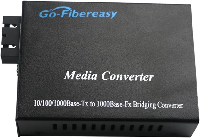 Alt view image 5 of 5 - 2PCS Gigabit transceiver Single/Multi-Mode Dual-Fiber SC Port 1 Optical 1 Electrical-to-Optical Converter 20km Network Monitoring Optical transceiver(Singlemode 40km)