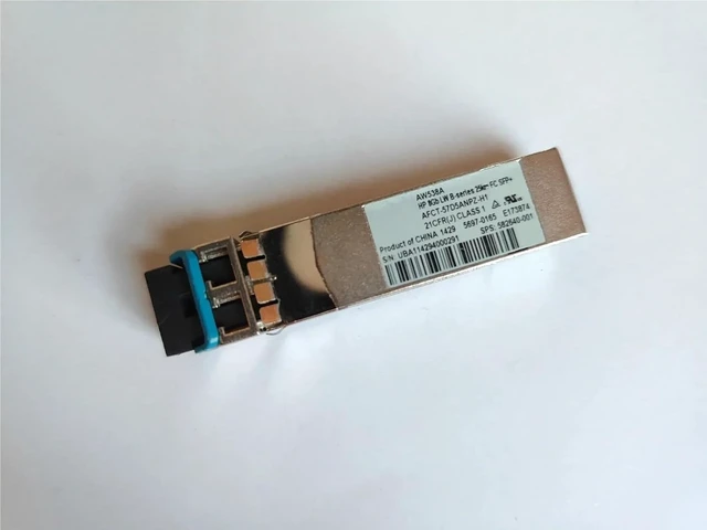 Alt view image 2 of 3 - AW538A 8G 25KM LW FC SFP+ 5697-0165 582640-001 E173874 Single Mode Optical Transceiver