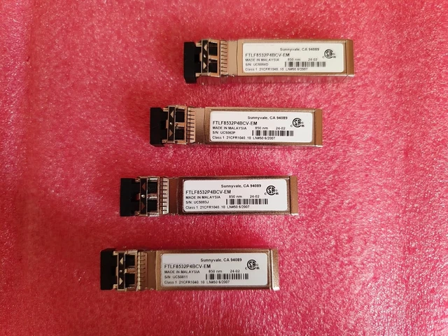 Alt view image 2 of 2 - 1Pcs SFP+ 32GB Fiber Optical Transceiver FTLF8532P4BCV-EM 32g sfp module/850nm 32g Multimode Dual Fiber Module