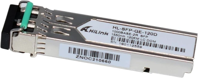 Alt view image 3 of 6 - 2PCS 1.25G-ZX Gigabit Ethernet 1550nm 120KM/160KM/180KM APD Device LC SFP Transceiver Module (Size : 120KM)