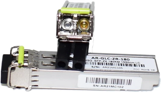 Alt view image 5 of 6 - 2PCS 1.25G-ZX Gigabit Ethernet 1550nm 120KM/160KM/180KM APD Device LC SFP Transceiver Module (Size : 120KM)