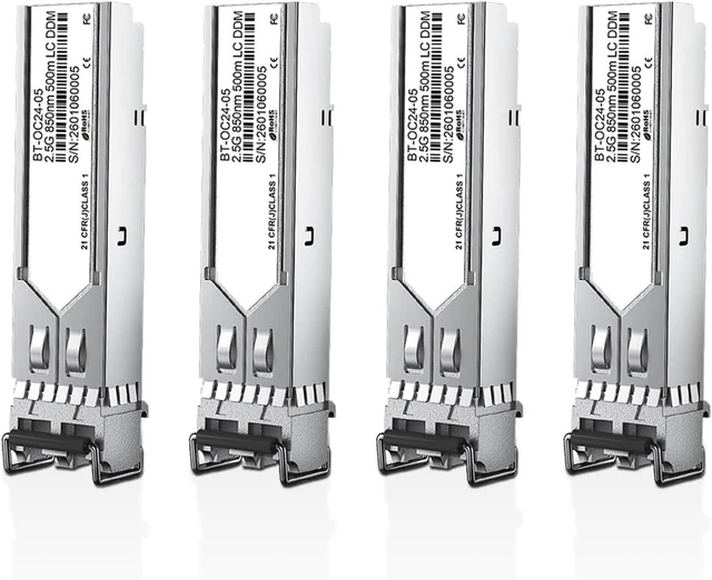 Main image of SFP Module 2.5G SFP+ Multimode LC Duplex Transceiver Module 850nm 500m DDM Fiber Optic Module(4pcs)