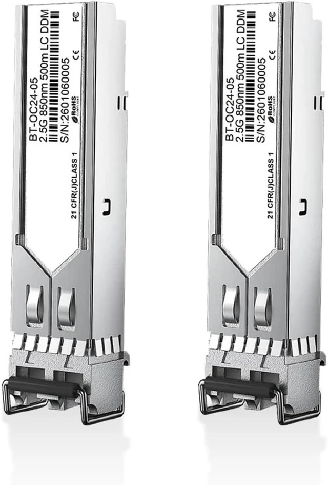 Main image of 2.5G SFP+ Multimode LC Duplex Transceiver Module 850nm 500m DDM Fiber Optic Module(4pcs)