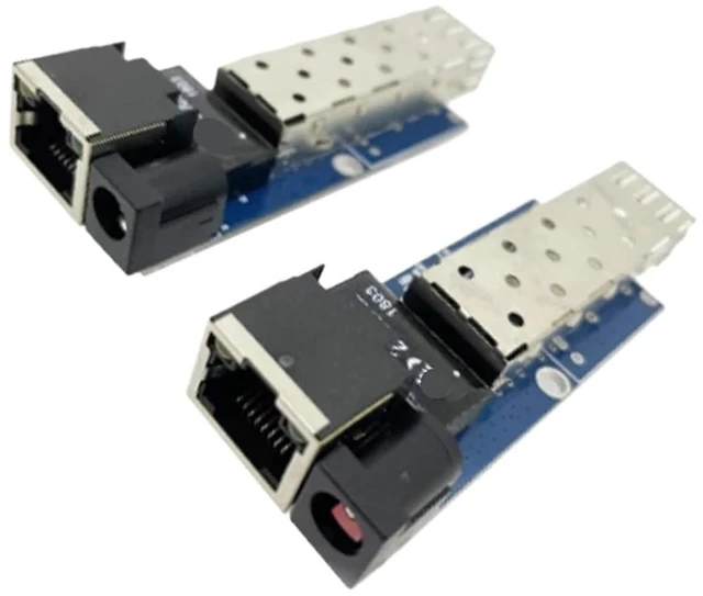 Main image of Small Fiber Optic transceiver Fiber Optic Switch Motherboard 10/100/1000 Mbps 1 Optical 1 Electrical SFP 1SFP 1RJ45