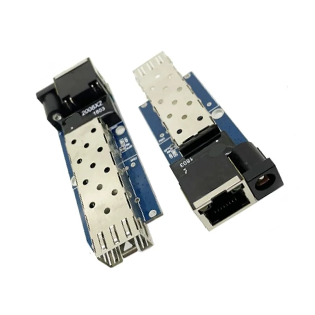 Alt view image 5 of 5 - Small Fiber Optic transceiver Fiber Optic Switch Motherboard 10/100/1000 Mbps 1 Optical 1 Electrical SFP 1SFP 1RJ45