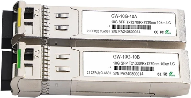 Alt view image 4 of 4 - 10G SFP+ Transceiver 10GBASE-BIDI 1270nm/1330nm 10-80KM for SFP-10G-BX20D-I/SFP-10G-BX20(1Pair 70KM)