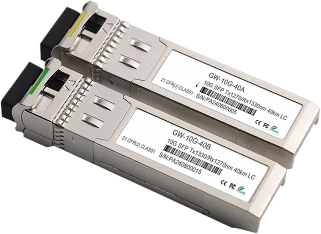 Alt view image 4 of 6 - 10G SFP+ Transceiver,10/20/40/60/80/100Km 1270nm/1330nm for SFP-10G-BX20D-I/SFP-10G-BX20U-I(70km-1pair)