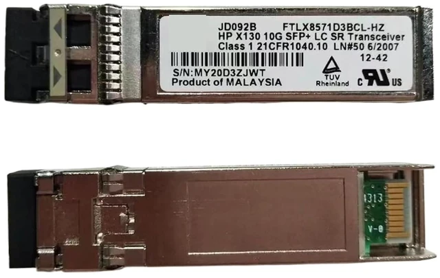 Main image of 1pc Sfp 850NM SR 10GB Fiber Module JD092B X130 10G SFP+ LC SR 300M Transceiver/AFBR-703SDZ-HP8 PLRXPL-SCS43-HP FTLX8571D3BCL-HZ