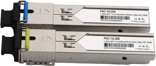 Main image of 1pc 1.25G SFP Transceiver Singlemode Single Fiber 3~200km WDM 1G 120KM SFP LC SFP Module Fiber Module LC 1g SFP Module(40KM)