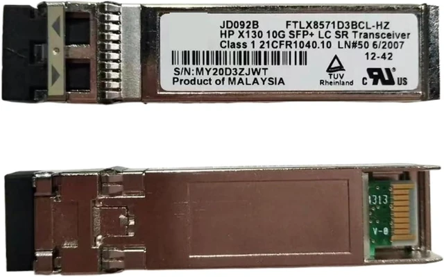 Main image of 1pc Sfp 850NM SR 10GB Fiber Module JD092B X130 10G SFP+ LC SR 300M Transceiver/AFBR-703SDZ-HP8 PLRXPL-SCS43-HP FTLX8571D3BCL-HZ