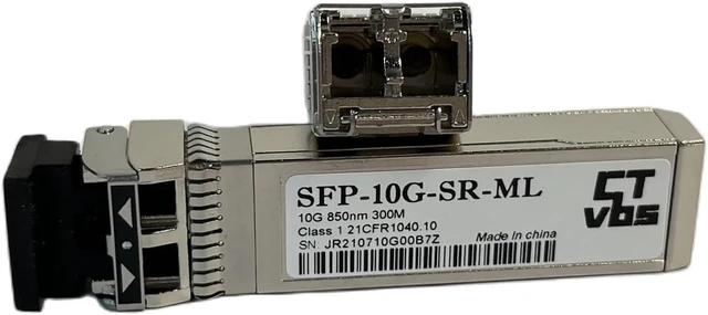 Alt view image 4 of 4 - SFP-10G-SR-ML SFP+SR/SW 10Gb/s 850nm Compatible Multimode SFP+ Transceiver Compatible