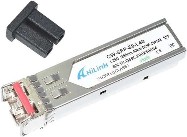 Alt view image 3 of 4 - Dual LC 1.25G 1590nm 40km CWDM SFP Transceiver with DOM Function