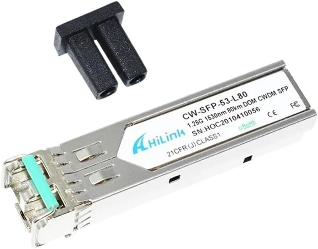 Alt view image 2 of 3 - Dual LC 1.25G 1530nm 80km CWDM SFP Transceiver with DOM Function