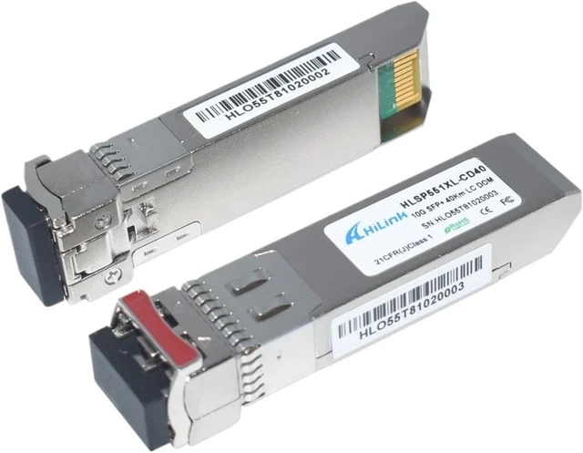 Alt view image 4 of 7 - 10G ER SFP+ SMF 40KM ER STM-64 Transceiver 10Gbase 1310nm 1550nm SFP Ethernet(2 pcs 1310nm)