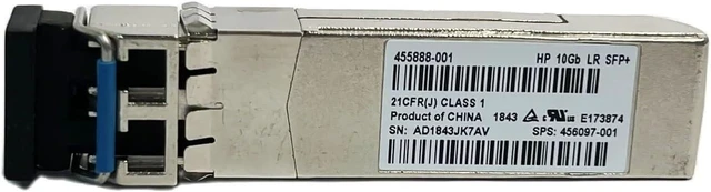 Main image of 455888-001 455886-B21 BladeSystem 10Gb SFP+ 10G-LR 1310nm 10km Optical Transceiver