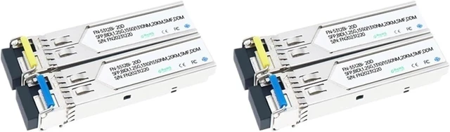 Main image of LC Simplex Connector Transceiver SFP Single Mode Single Fiber Optical 1310nm/1550nm Ethernet Compatible with(2 Pair 20KM)