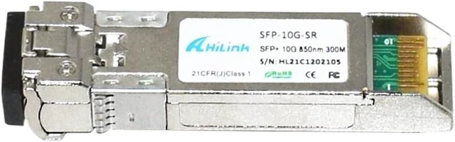 Alt view image 3 of 3 - Multimode Duplex LC 10G 850nm 300m SR SFP+ Transceiver SFP-10G-SR(2pcs)