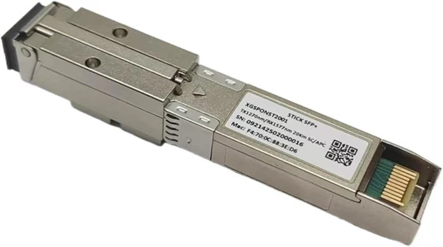 Main image of 10G+ 1270/1577nm 20KM DOM SMF XGSPON ONT SC/APC SSH Stick ONU SFP+ Transceiver Stick 8311 Web IP SN(SC APC with SSH)