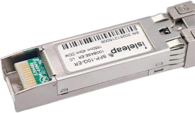 Alt view image 5 of 5 - 10G SFP+ ER Transceiver, 10GBase-ER, 1550nm, DDM, Single Mode Fiber, Duplex LC, up to 40Km, Network Switch Connectivity