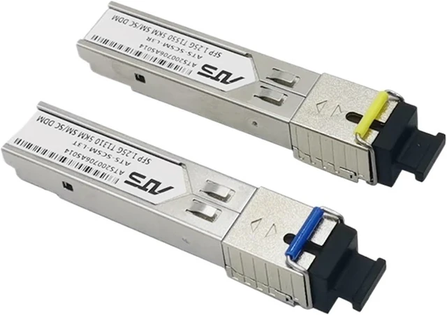 Alt view image 3 of 5 - SFP SC Connector 1.25G SC 1310nm/1550nm WDM Switch SFP Transceiver with Switch with DDM Function(5 Pair 5KM)