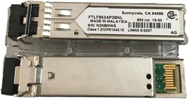 Main image of 1PCS Transceiver FTLF8524P2BNL FTLF8524P3BNL Multimode 4GB Optical Fiber SFP 850NM(FTLF8524P3BNL)