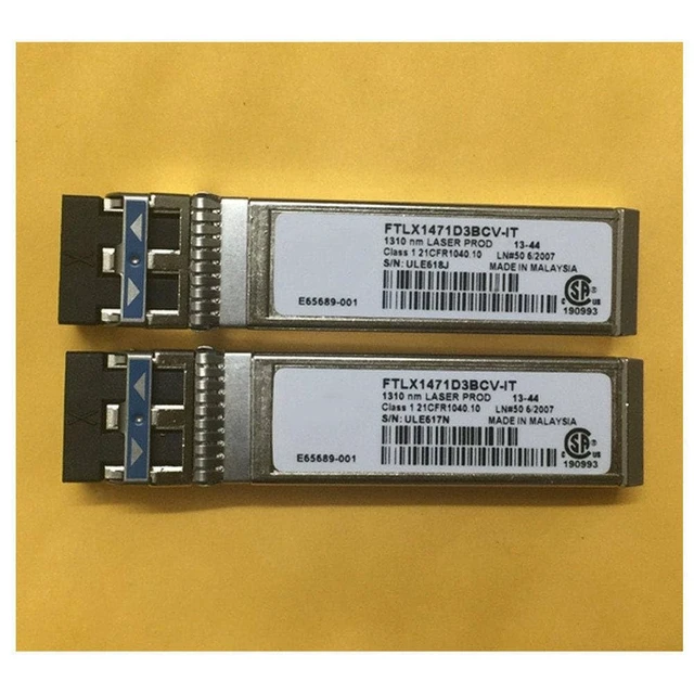 Main image of for E10GSFPLR FTLX1471D3BCV-IT 10G Single Mode Optical Fiber SM Ethernet SFP+Transceiver Module 1310 NM 10km for X520-DA2