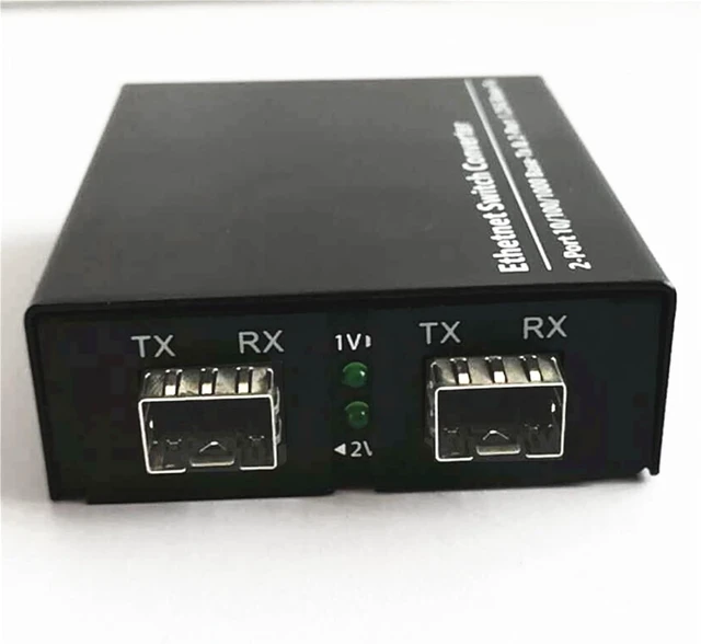 Alt view image 4 of 5 - 1PCS Sfp Gigabit Fiber Optic transceiver 2 Optical 2 Electrical SFP Port to RJ45 Network Monitoring Converter