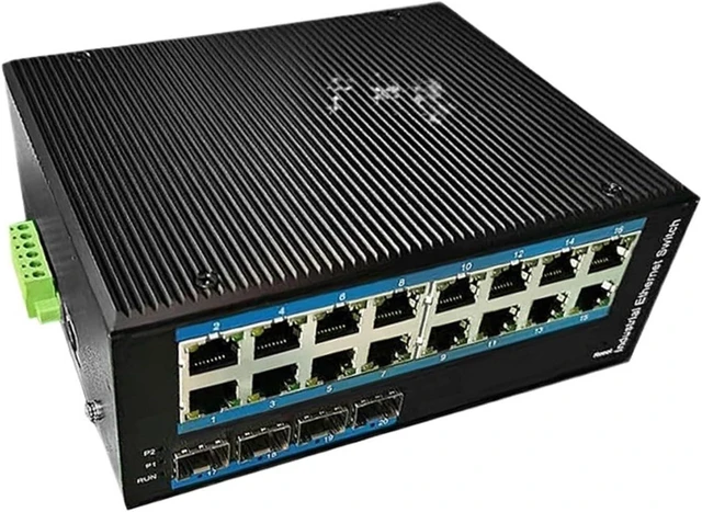 Main image of 1PCS SFP Gigabit Managed Industrial transceiver IP40 Protection 4 Optical 16 Electrical Rail Type Ring Network Switch