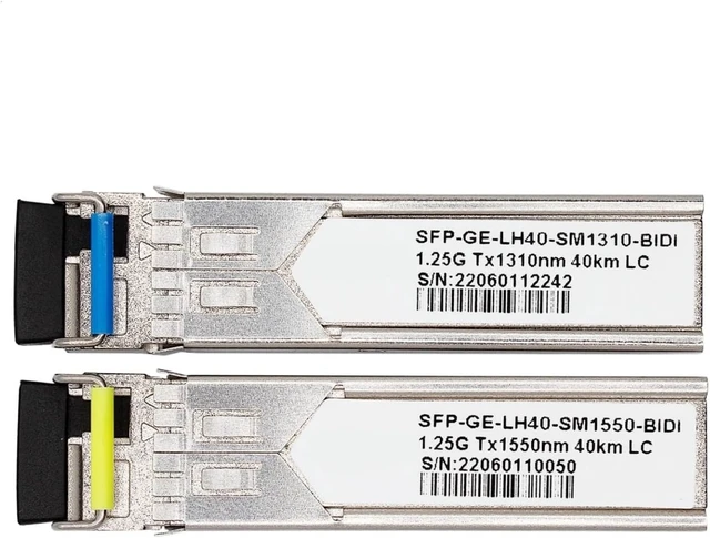 Alt view image 3 of 5 - SFP Module 1.25G SFP Bidi Transceiver SingleMode Simplex LC Fiber Module 40-120km(1Pair 80km)