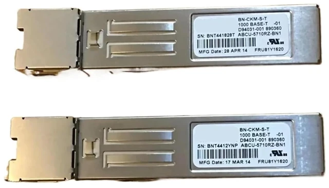 Main image of 1pc RJ45 Fiber Transceiver BN-CKM-S-T 1000BASE-T ABCU-5710RZ-BN1 D94031-001 890360/RJ45 Fiber Optic Module