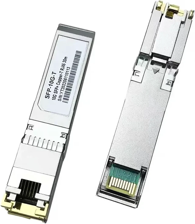 Alt view image 3 of 5 - 10G SFP+ Fiber 2.5G Copper SFP Modules Optical Port Turn to RJ45 Ethernet Port Switch Gigabit Transceiver Module(10G 1PCS)