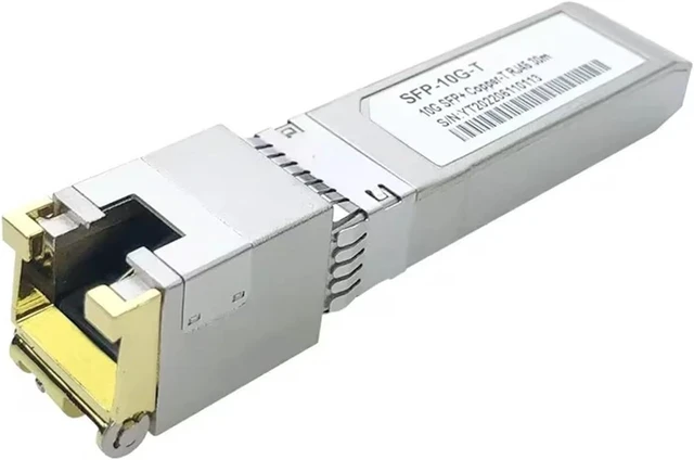 Alt view image 2 of 5 - 10G SFP+ Fiber 2.5G Copper SFP Modules Optical Port Turn to RJ45 Ethernet Port Switch Gigabit Transceiver Module(10G 1PCS)