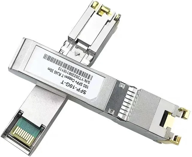 Alt view image 4 of 5 - 10G SFP+ Fiber 2.5G Copper SFP Modules Optical Port Turn to RJ45 Ethernet Port Switch Gigabit Transceiver Module(10G 1PCS)